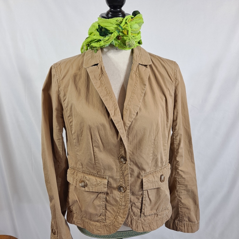 J. Crew Classic Twill Chino 2 Button Blazer